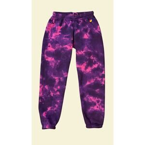 Aviator Nation Tie Dye Sweatpants size XS Pink Purple Like New